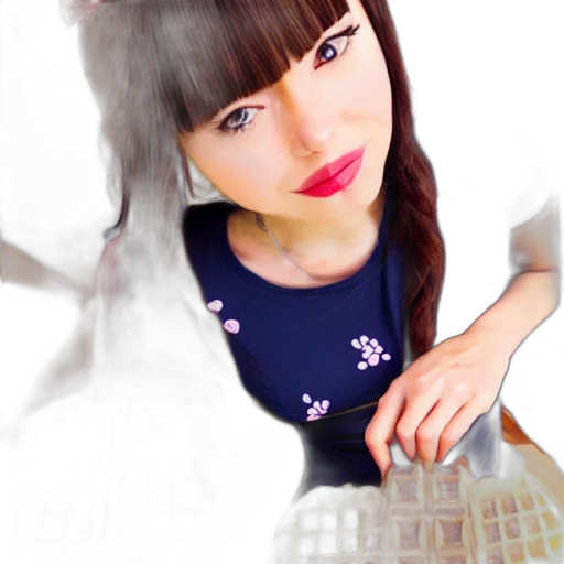 dress, jewelry, staff, face transparent PNG cut-out