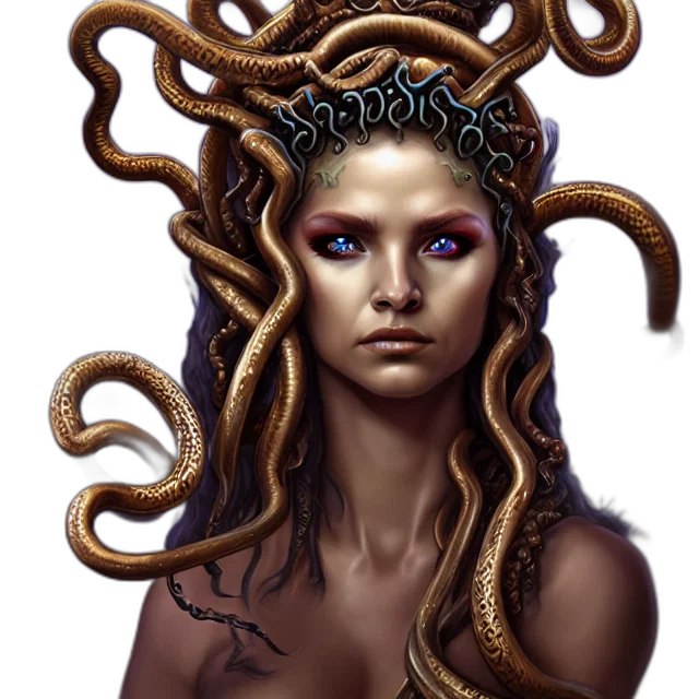 hair, creature, jewelry, fantasy art transparent PNG cut-out