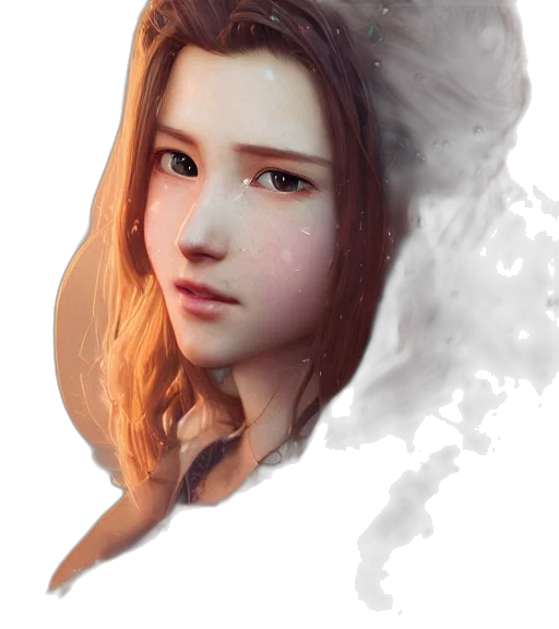 face, hair, dragon, mask transparent PNG cut-out