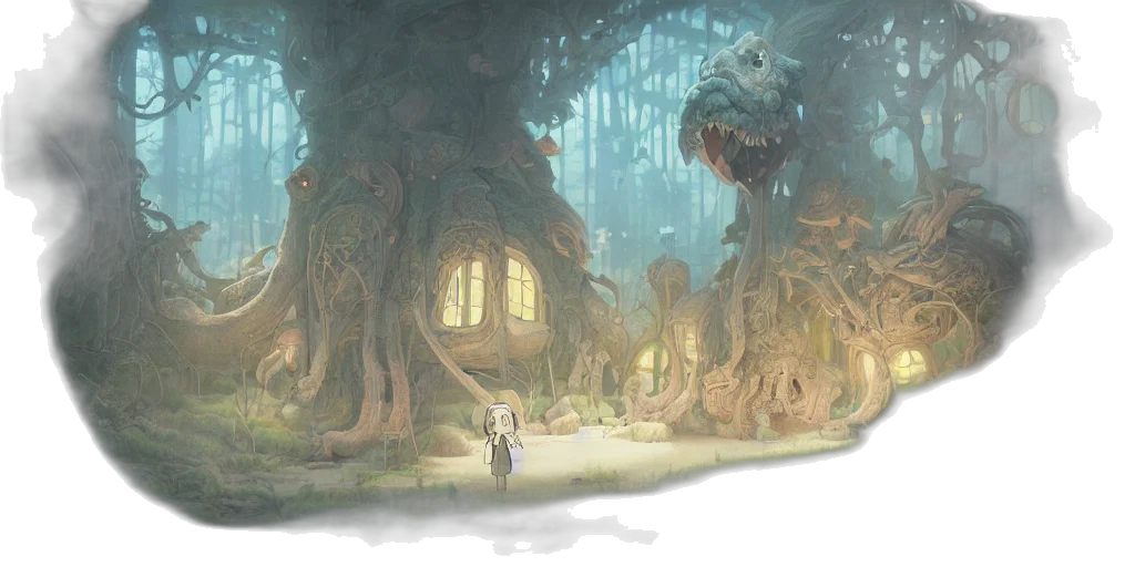 creature, tree, concept art, fantasy art transparent PNG cut-out