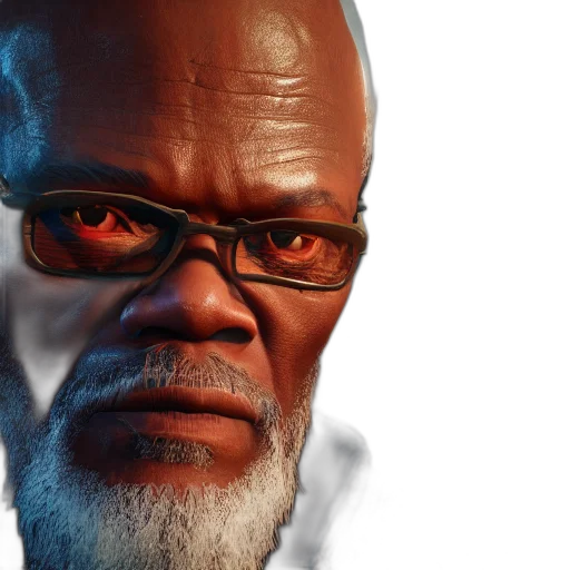 face, 3d render, photorealistic, concept art transparent PNG cut-out