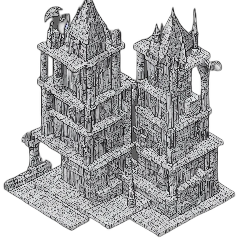 building, crown, furniture, concept art transparent PNG cut-out