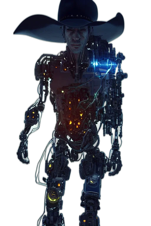 robot, staff, weapon, creature transparent PNG cut-out
