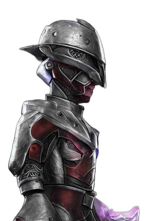 robot, mask, sword, concept art transparent PNG cut-out