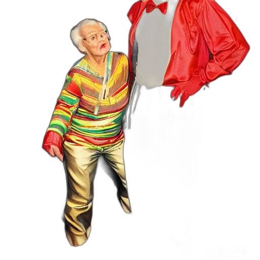 jacket, staff, umbrella, dress transparent PNG cut-out