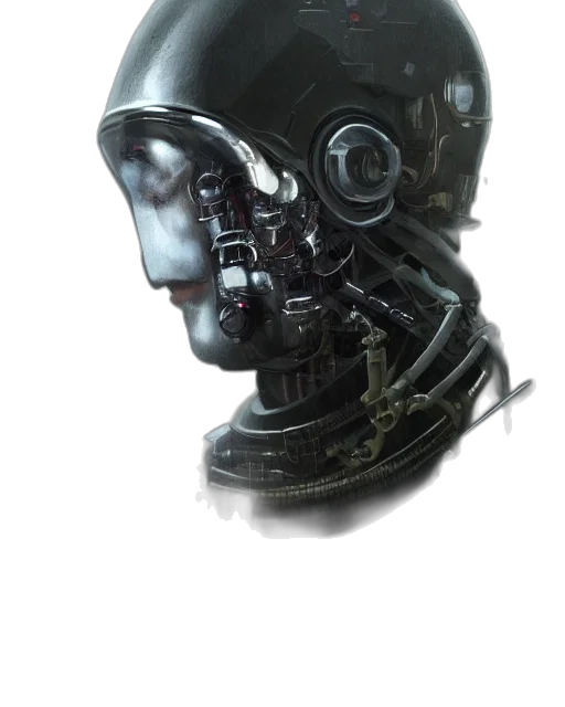 robot, mask, face, creature transparent PNG cut-out