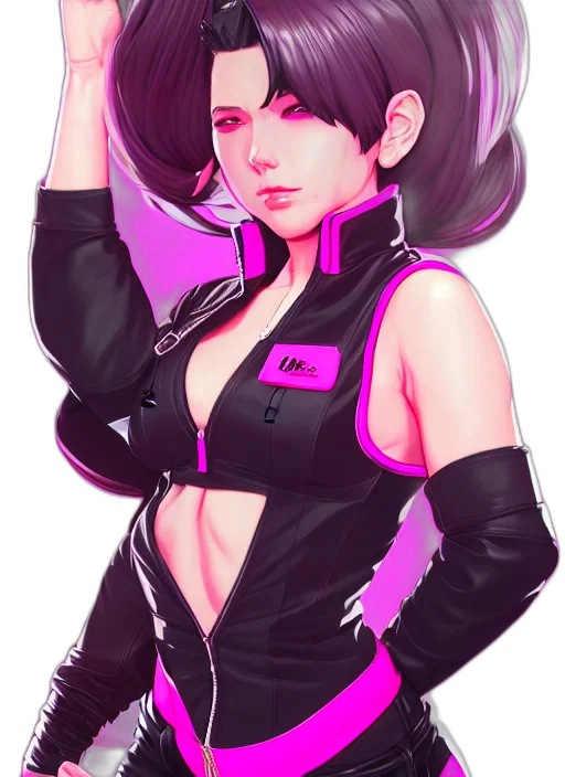 jacket, staff, robot, cyberpunk transparent PNG cut-out
