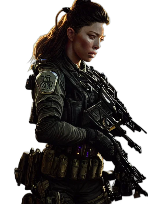 weapon, concept art, cyberpunk, photorealistic transparent PNG cut-out