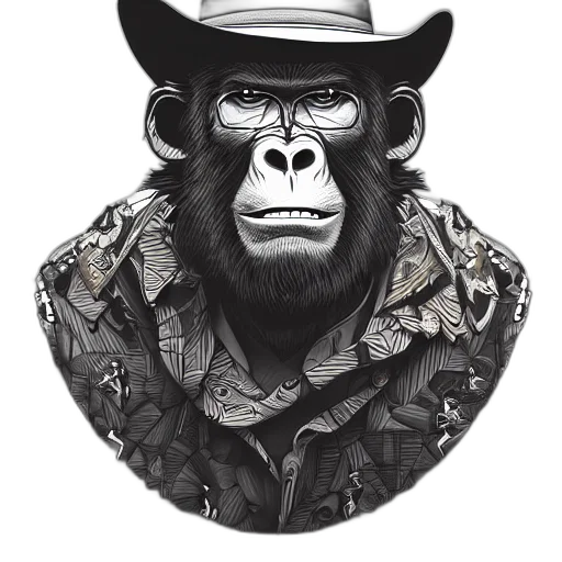 animal, hat, jacket, face transparent PNG cut-out