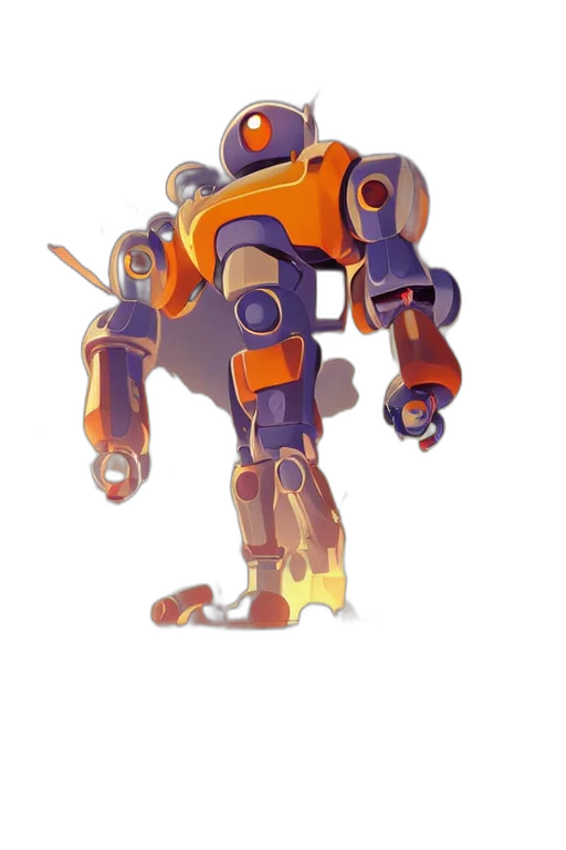 robot, weapon, staff, creature transparent PNG cut-out