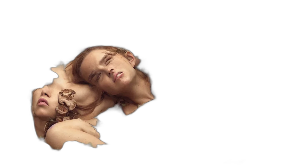 face, mask, hair, creature transparent PNG cut-out
