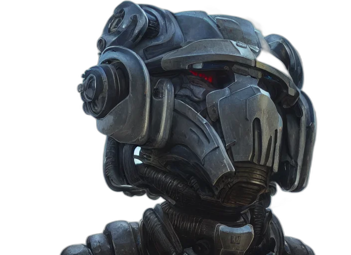robot, face, mask, concept art transparent PNG cut-out