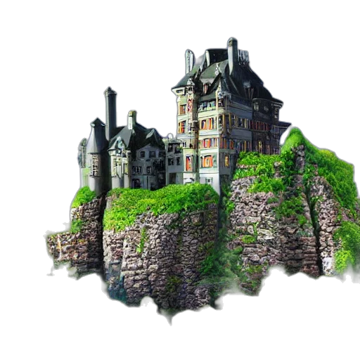 building, crown, concept art, fantasy art transparent PNG cut-out