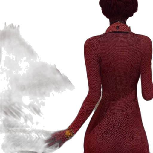 dress, concept art, fantasy art, 3d render transparent PNG cut-out