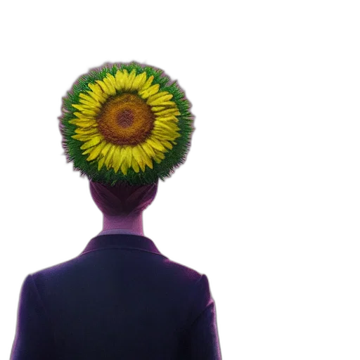 flower, crown, hat, staff transparent PNG cut-out