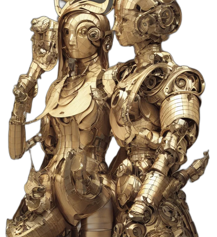 robot, jewelry, concept art, fantasy art transparent PNG cut-out
