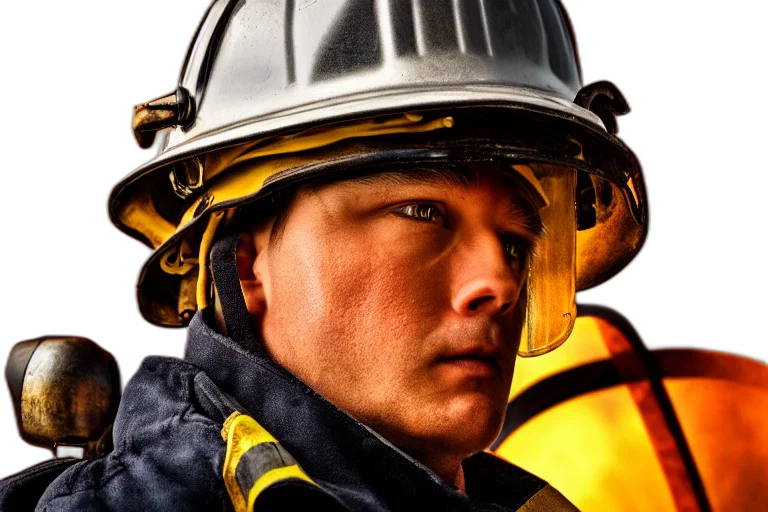 staff, face, fireman, ultra transparent PNG cut-out