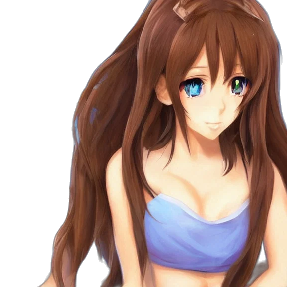 dress, face, hair, anime transparent PNG cut-out