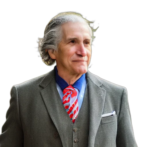 hair, jacket, staff, face transparent PNG cut-out