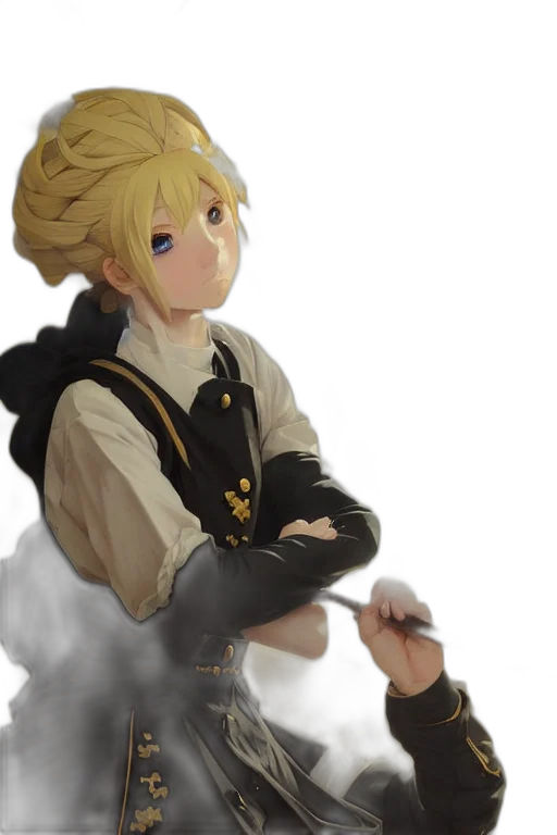 staff, jacket, weapon, crown transparent PNG cut-out