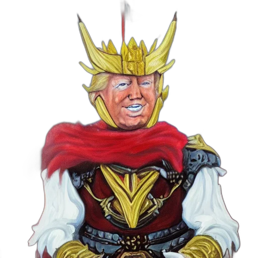 crown, mask, dragon, staff transparent PNG cut-out