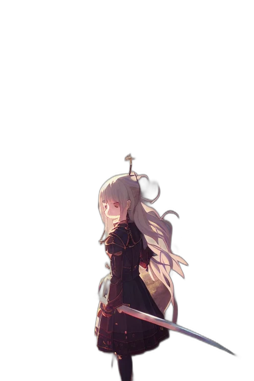 dress, staff, crown, weapon transparent PNG cut-out