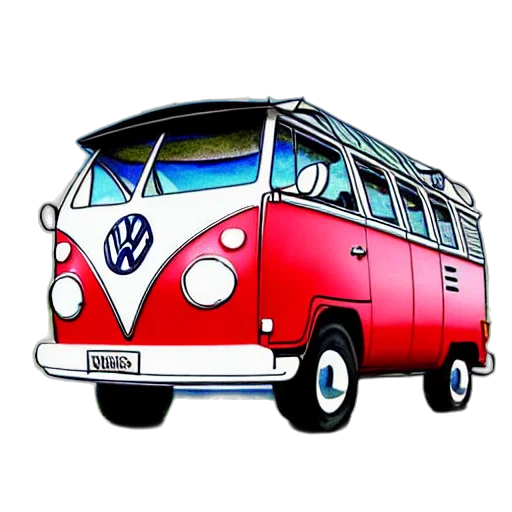 car, concept art, cartoon, 3d render transparent PNG cut-out