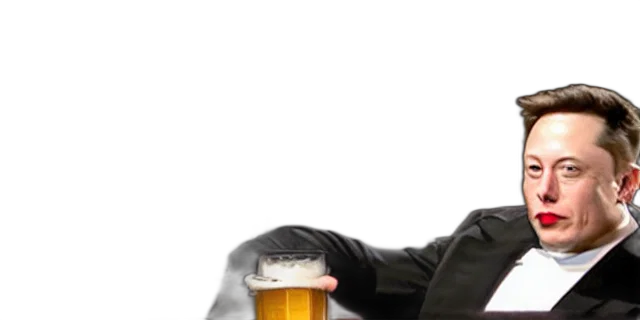 jacket, bottle, hat, face transparent PNG cut-out