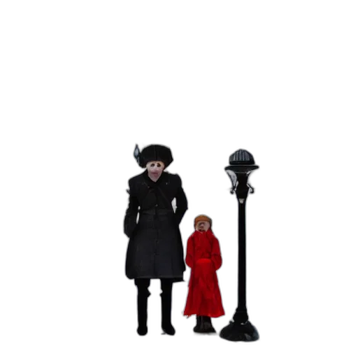 hat, umbrella, staff, dress transparent PNG cut-out