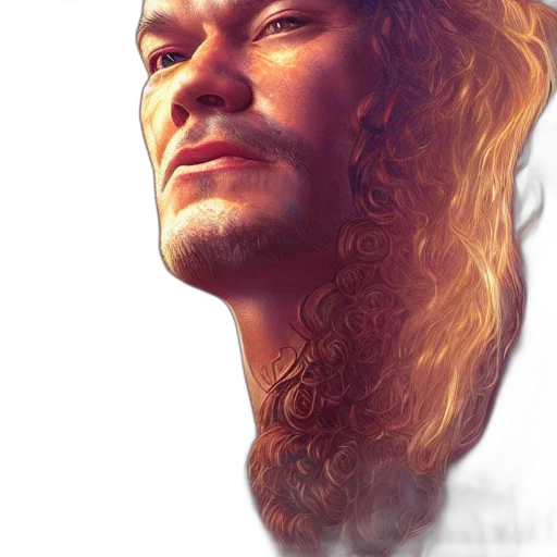 face, hair, photorealistic, fantasy art transparent PNG cut-out