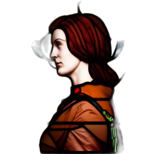 face, staff, flower, crown transparent PNG cut-out