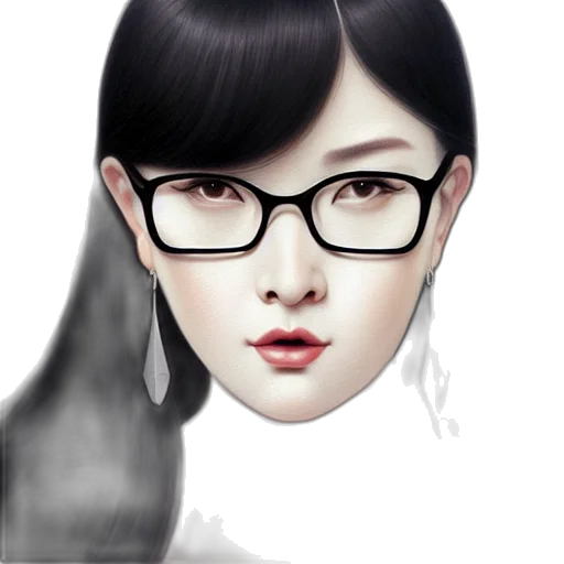 face, photorealistic, fantasy art, cartoon transparent PNG cut-out