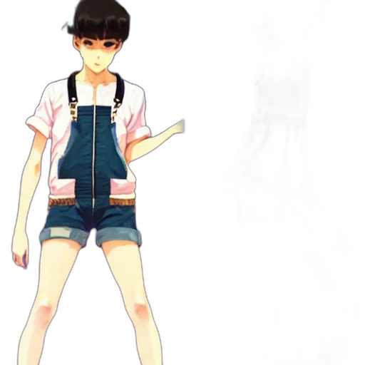 concept art, anime, cartoon, watercolor transparent PNG cut-out