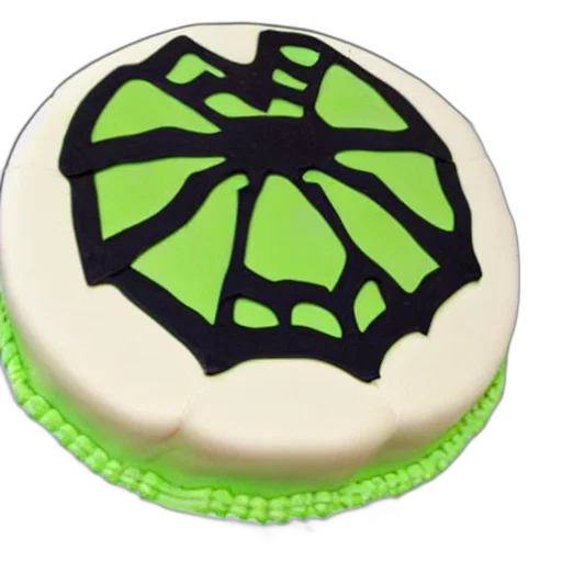 food, 3d render, green, spider transparent PNG cut-out