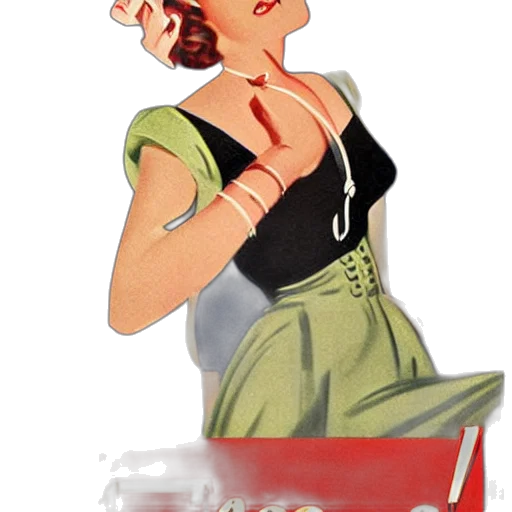 dress, staff, cartoon, comic book art transparent PNG cut-out