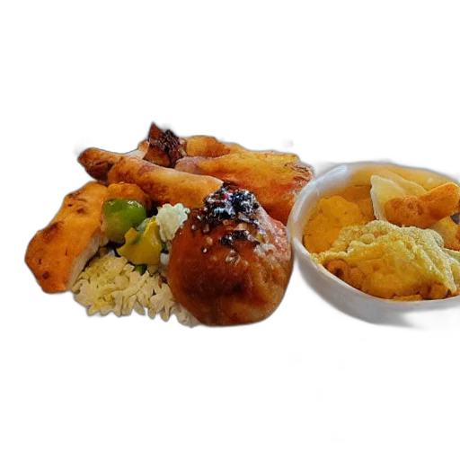 food, photorealistic, 3d render, dois transparent PNG cut-out