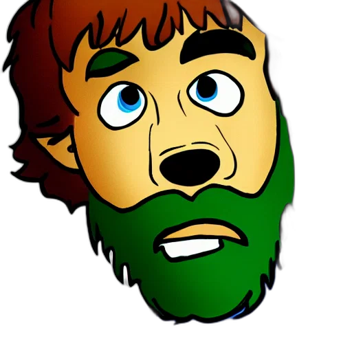 face, staff, cartoon, pixel art transparent PNG cut-out