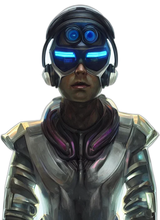 robot, face, mask, staff transparent PNG cut-out