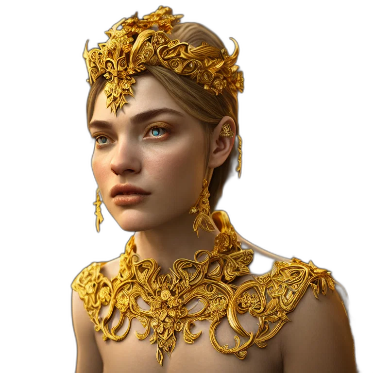 crown, jewelry, face, staff transparent PNG cut-out