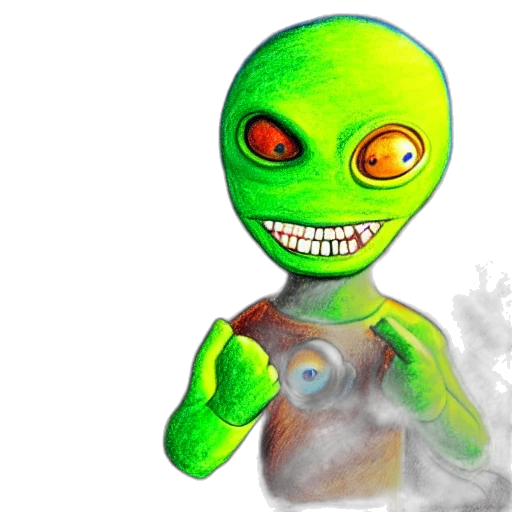 mask, robot, creature, staff transparent PNG cut-out