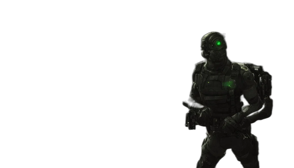 robot, weapon, concept art, 3d render transparent PNG cut-out