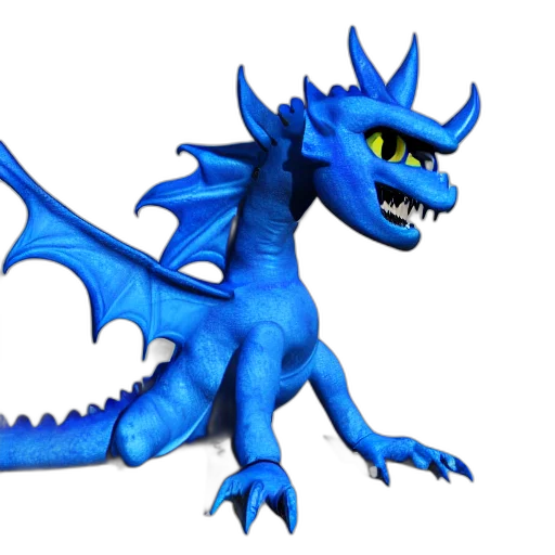 dragon, creature, animal, 3d render transparent PNG cut-out