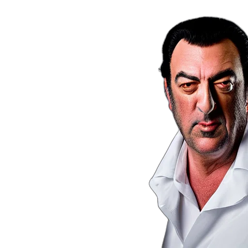 face, staff, jacket, photorealistic transparent PNG cut-out