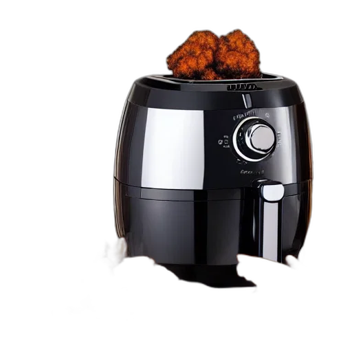 food, robot, 3d render, photorealistic transparent PNG cut-out