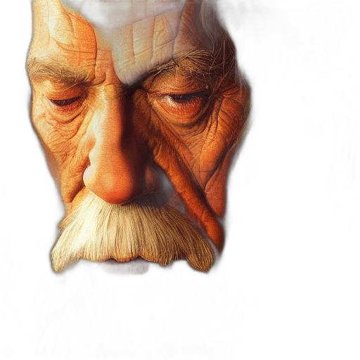 face, mask, hat, staff transparent PNG cut-out