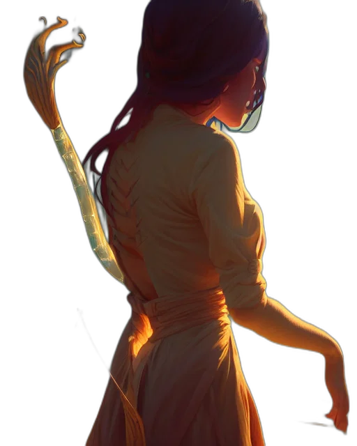 staff, dress, mask, weapon transparent PNG cut-out