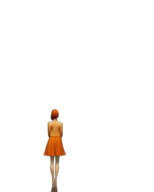 dress, robot, staff, creature transparent PNG cut-out