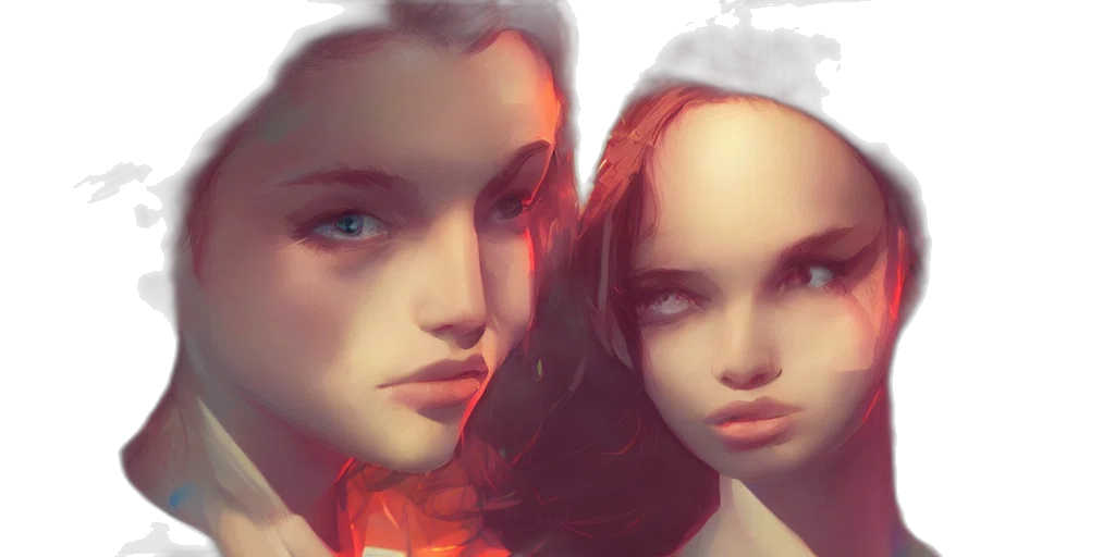 face, photorealistic, concept art, fantasy art transparent PNG cut-out