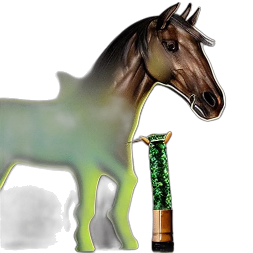 animal, bottle, dragon, staff transparent PNG cut-out