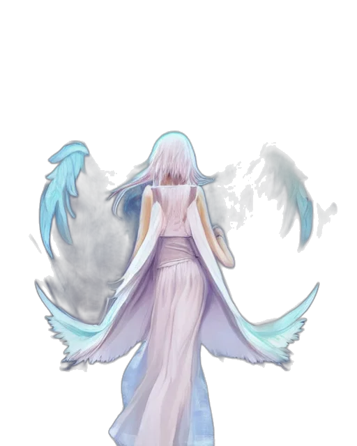 dress, dragon, creature, staff transparent PNG cut-out